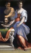 Cesare da Sesto Salome with the bead of Fohn the Baptist oil painting on canvas